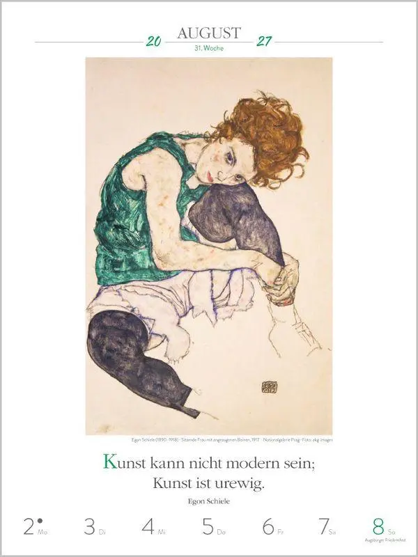 Bild: 9783819301209 | Literaturkalender Kunst 2027 | Korsch Verlag | Kalender | 54 S. | 2027