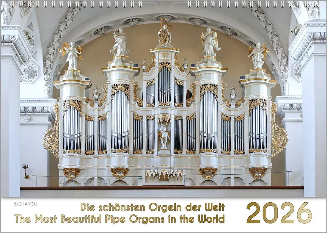 Cover: 9783969031209 | Der Orgelkalender, ein Musik-Kalender 2026, DIN A3 | Peter Bach Jr.