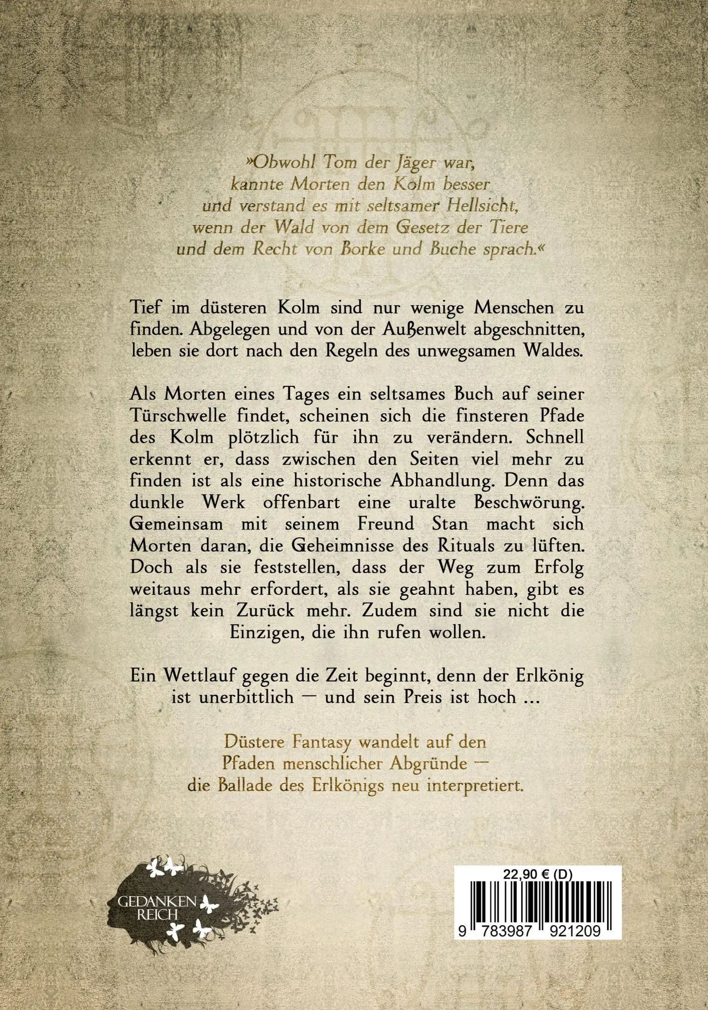 Rückseite: 9783987921209 | Erl - Die Beschwörung | Axel Gasché | Buch | 292 S. | Deutsch | 2025