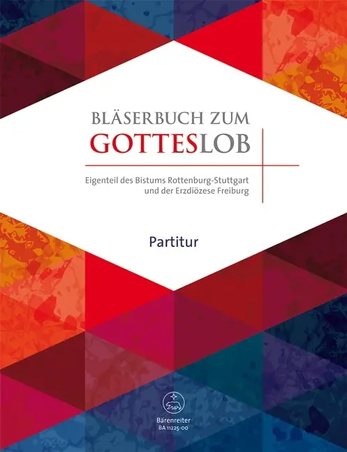 Bläserbuch zum Gotteslob Freiburg/Rottenburg, Studienpartitur in C