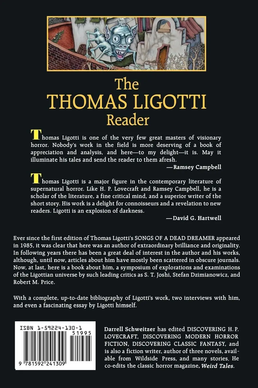 Rückseite: 9781592241309 | The Thomas Ligotti Reader | Darrell Schweitzer | Taschenbuch | 2003