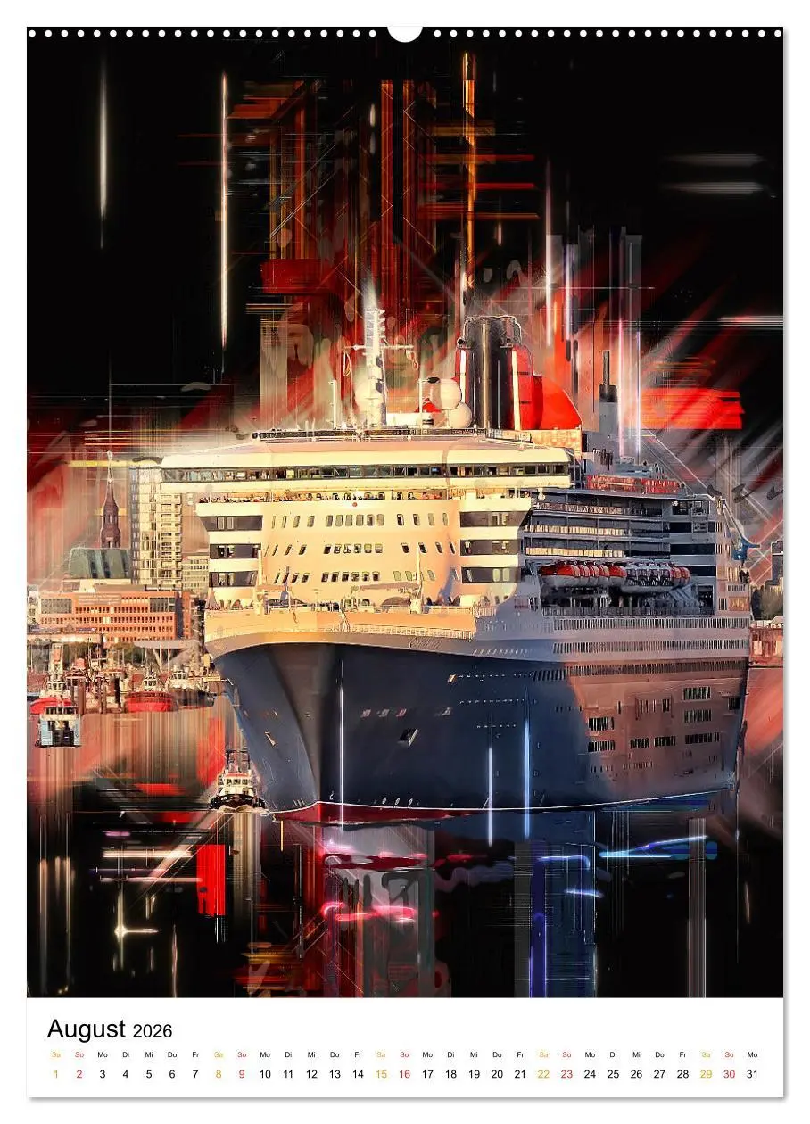 Bild: 9783516351309 | Hamburg bunte Stadt (hochwertiger Premium Wandkalender 2026 DIN A2...