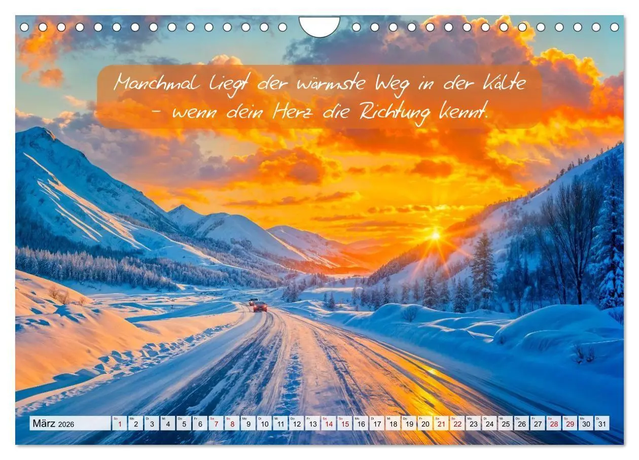 Bild: 9783516661309 | Wege zwischen Asphalt und Himmel - Achtsamkeitskalender mit...