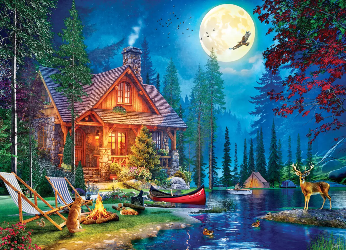 Bild: 628136661409 | Seehaus am Moon Lake | Spiel | In Spielebox | 6000-6140 | Deutsch
