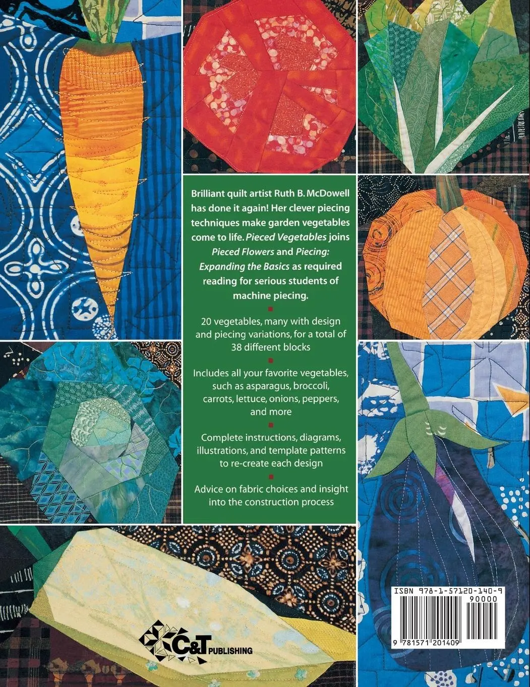 Rückseite: 9781571201409 | Pieced Vegetables - Print on Demand Edition | Ruth B Mcdowell | Buch