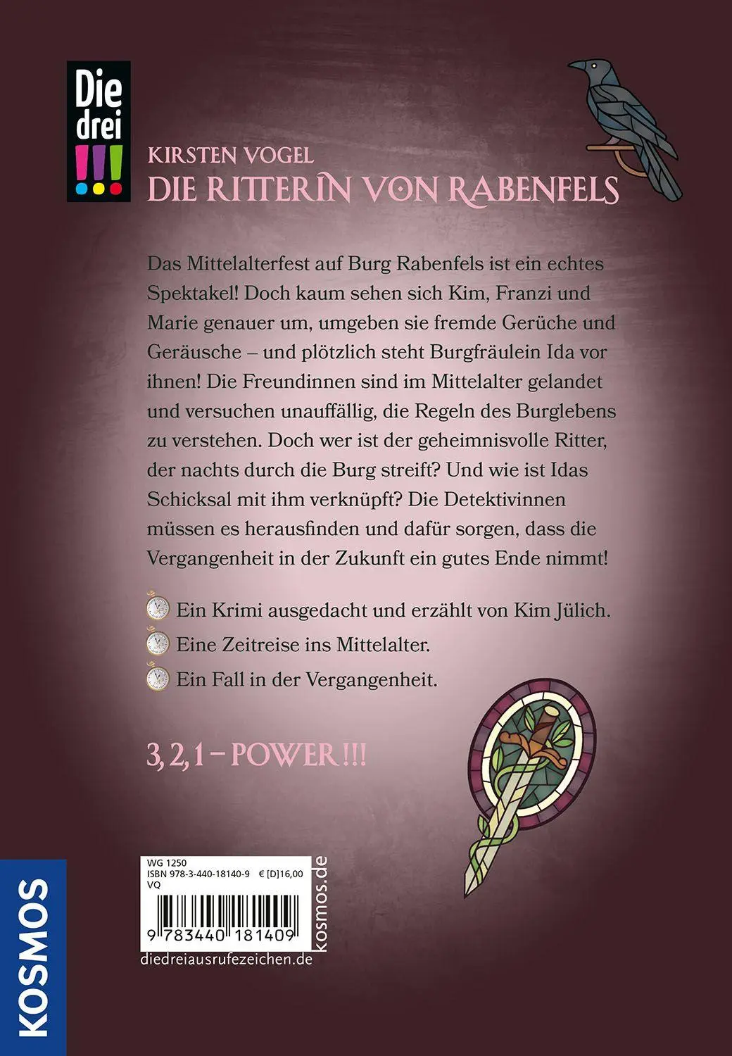 Bild: 9783440181409 | Die drei !!!, Die Ritterin von Rabenfels | Kirsten Vogel | Buch | 2026