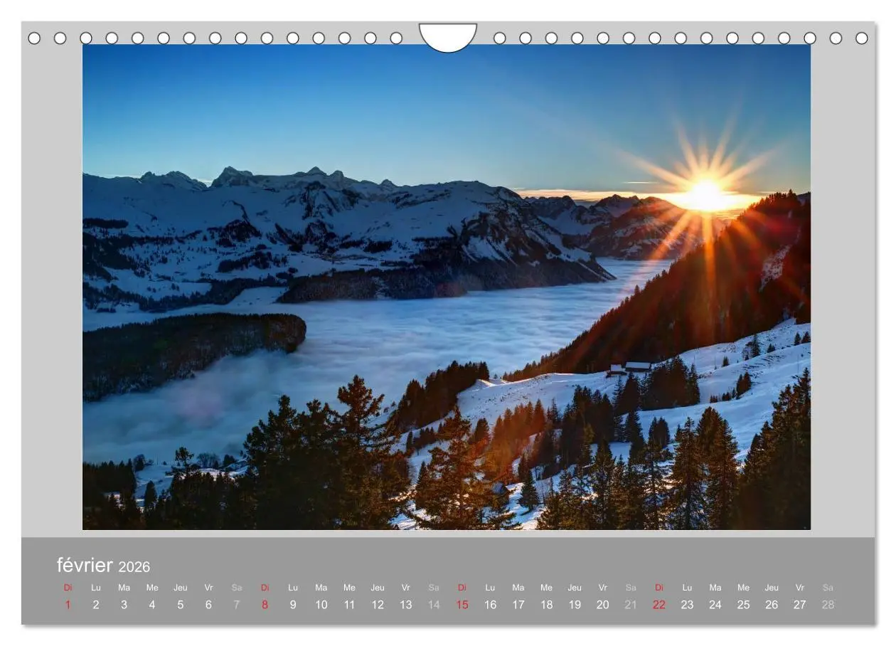 Bild: 9783516581409 | Suisse - Paysage de montagnes 2026 (Calendrier mural 2026 DIN A4...