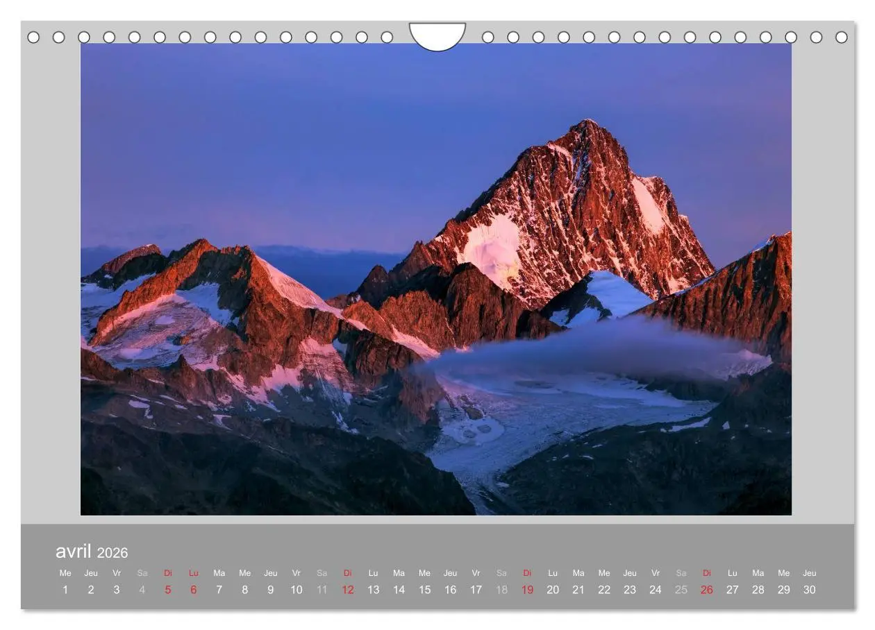 Bild: 9783516581409 | Suisse - Paysage de montagnes 2026 (Calendrier mural 2026 DIN A4...