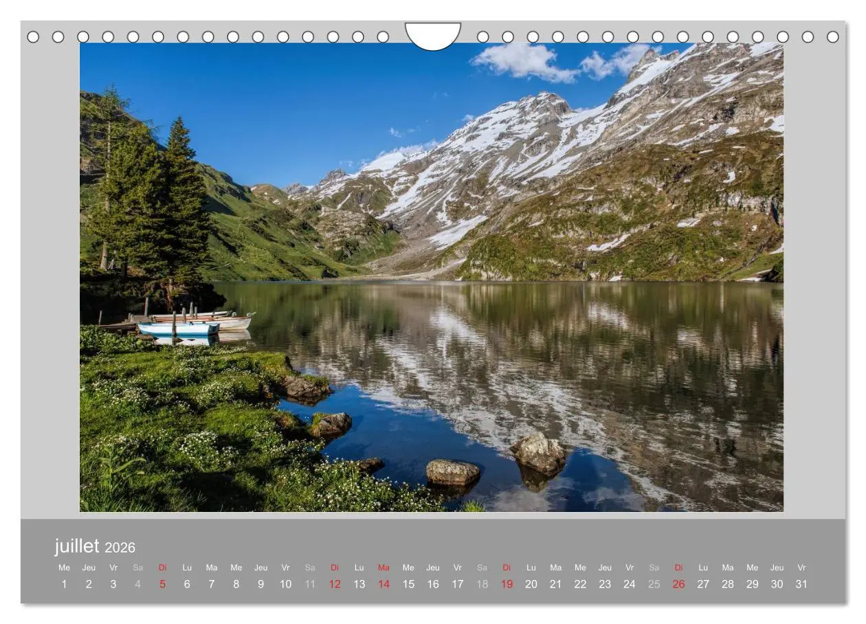Bild: 9783516581409 | Suisse - Paysage de montagnes 2026 (Calendrier mural 2026 DIN A4...