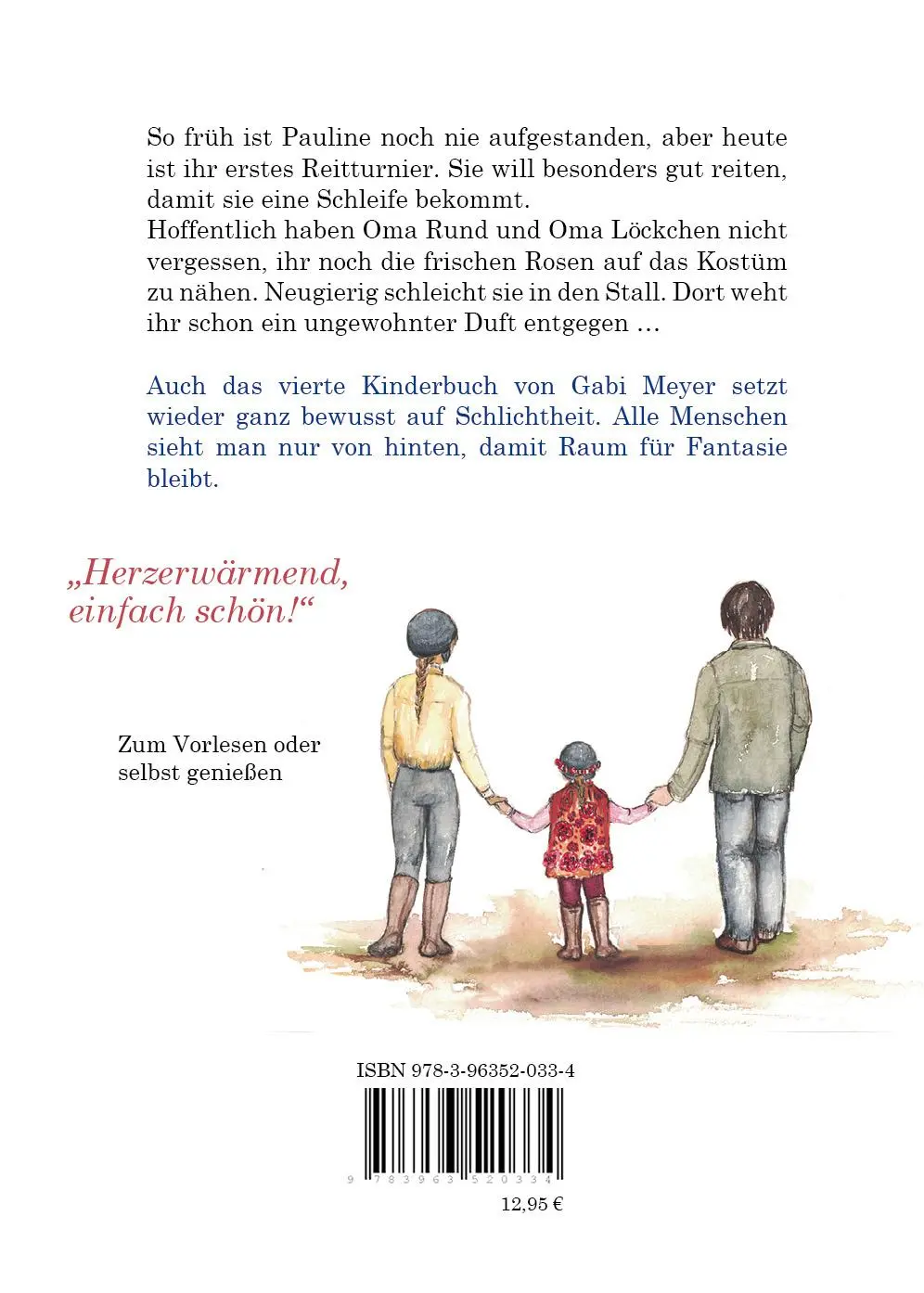 Rückseite: 9783963521409 | Rosenduft im Pferdestall | Gabi Meyer | Buch | 40 S. | Deutsch | 2025