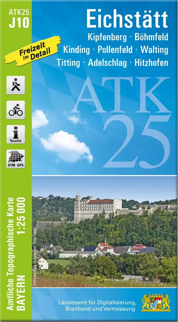 Cover: 9783987761409 | ATK25-J10 Eichstätt (Amtliche Topographische Karte 1:25000) | Deutsch