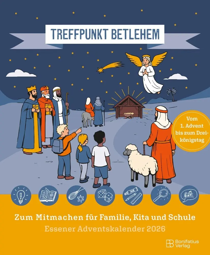 Cover: 9783987901409 | Treffpunkt Betlehem | Essener Adventskalender 2026 | Bistum Essen
