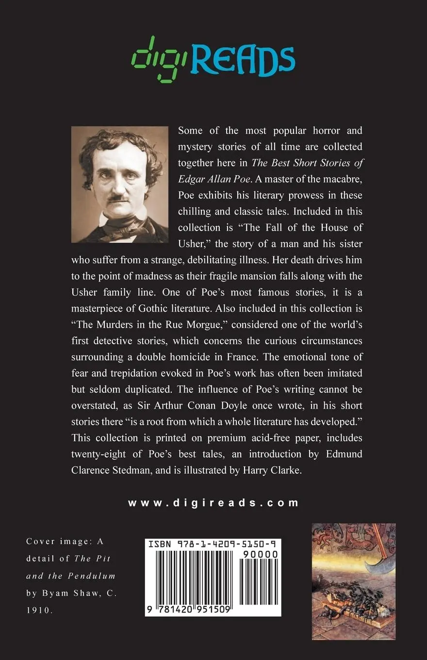 Rückseite: 9781420951509 | The Best Short Stories of Edgar Allan Poe (Illustrated by Harry...