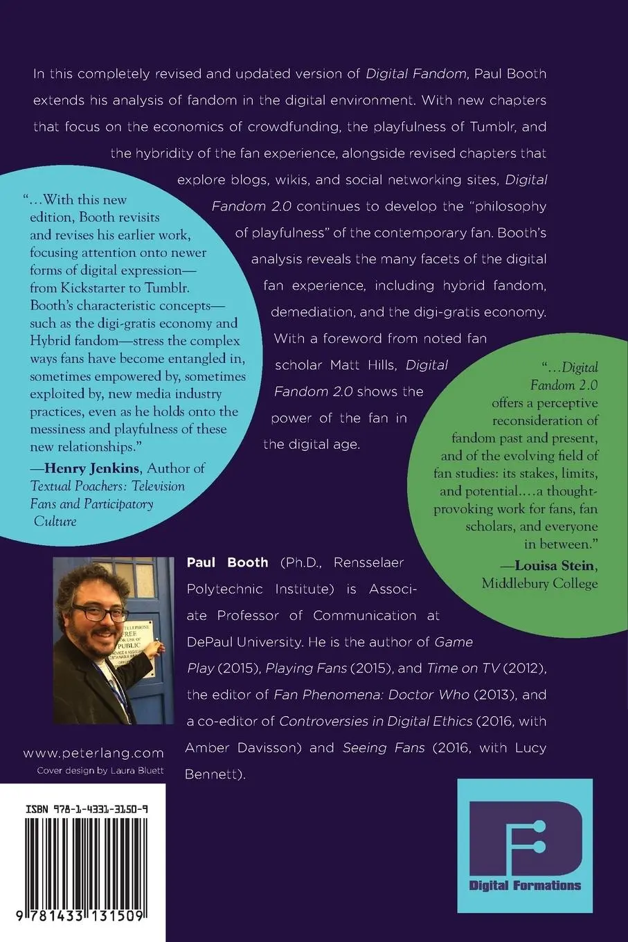 Rückseite: 9781433131509 | Digital Fandom 2.0 | New Media Studies | Paul Booth | Taschenbuch