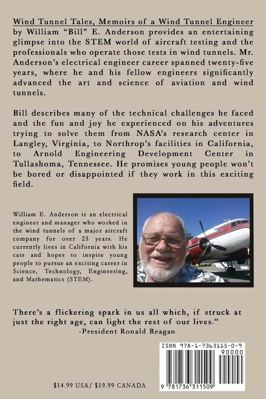 Rückseite: 9781736311509 | Wind Tunnel Tales, Memoirs of a Wind Tunnel Engineer | Anderson | Buch