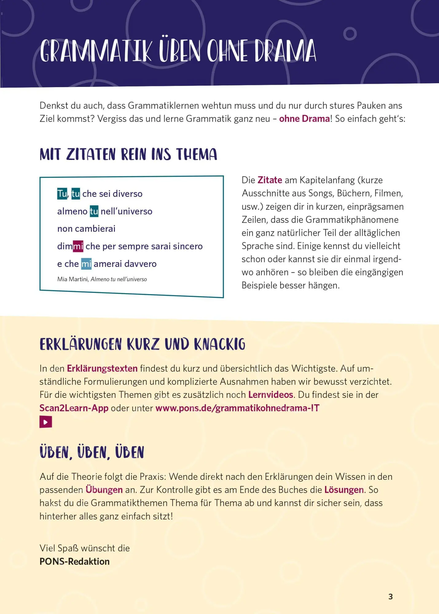 Bild: 9783125661509 | PONS Grammatik ohne Drama Italienisch | Taschenbuch | 208 S. | Deutsch
