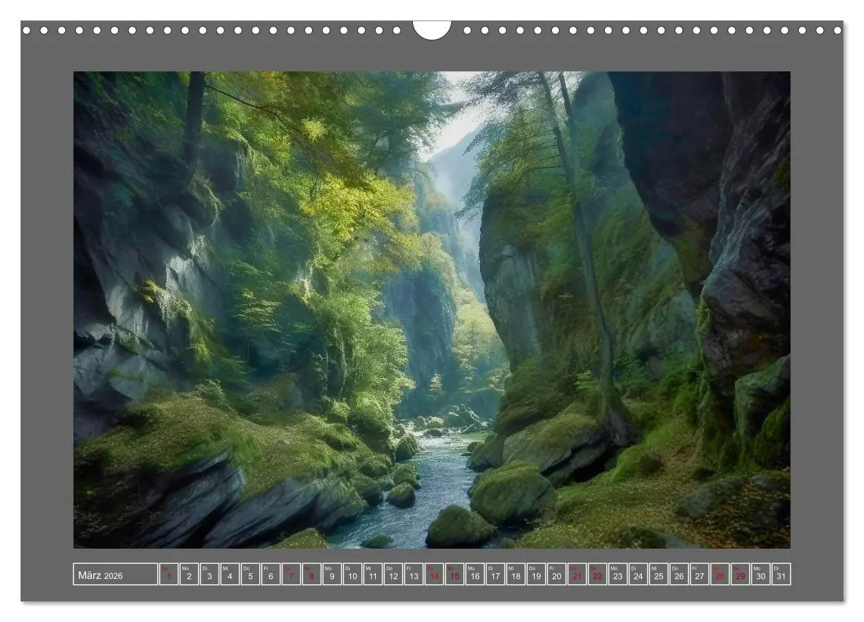 Bild: 9783457481509 | Träumereien in Grün (Wandkalender 2026 DIN A3 quer), CALVENDO...
