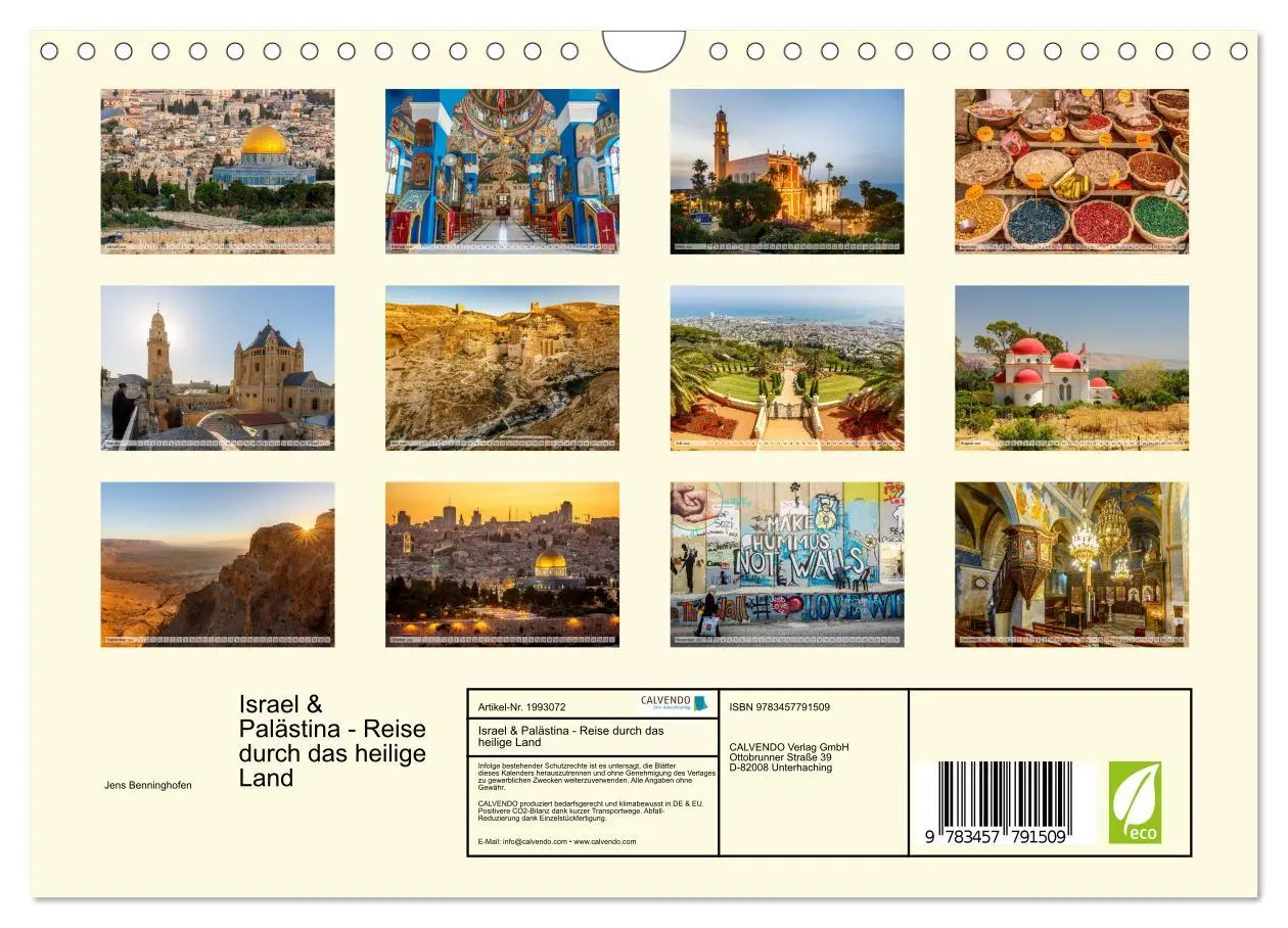 Bild: 9783457791509 | Israel &amp; Palästina - Reise durch das heilige Land (Wandkalender...