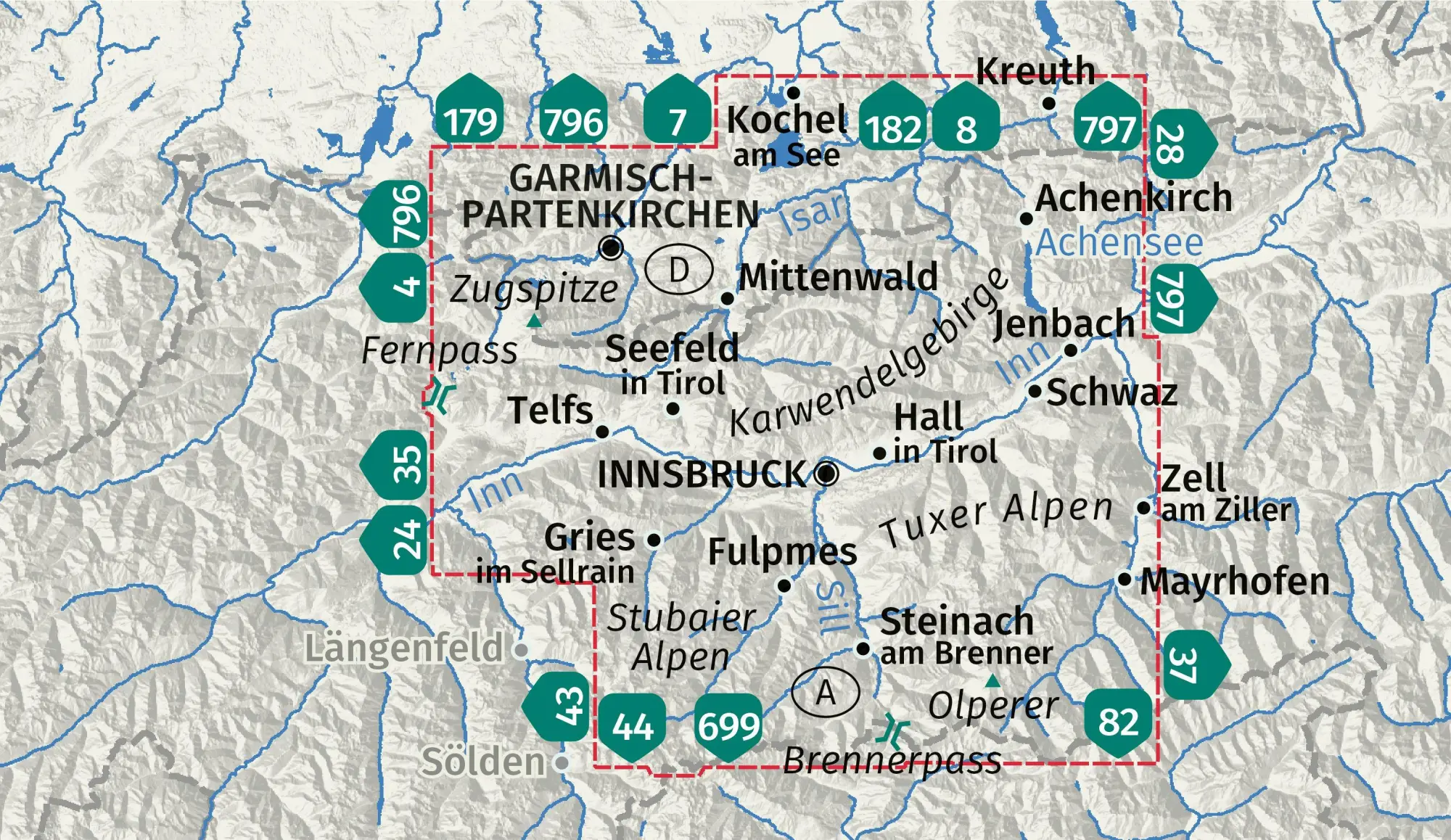 Bild: 9783991541509 | KOMPASS Wanderkarten-Set 290 Innsbruck und Umgebung (2 Karten)...
