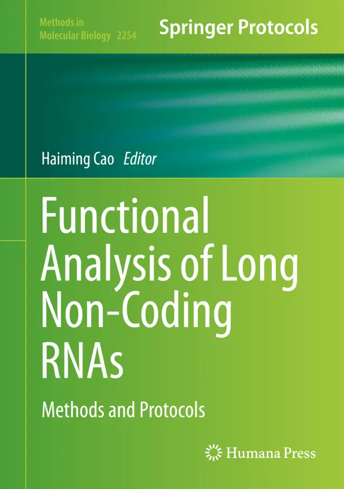 Cover: 9781071611609 | Functional Analysis of Long Non-Coding RNAs | Methods and Protocols