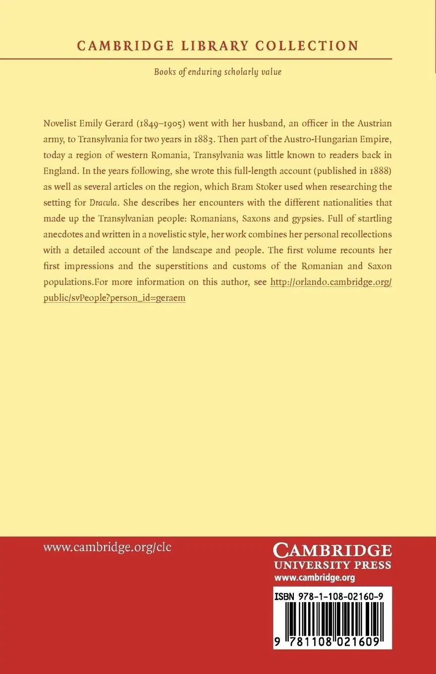 Rückseite: 9781108021609 | The Land Beyond the Forest - Volume 1 | Emily Gerard | Taschenbuch