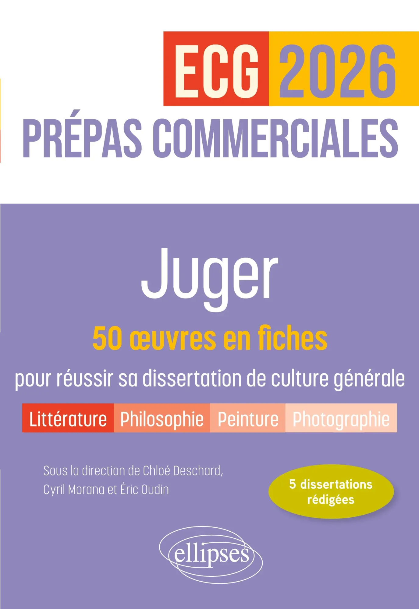 Cover: 9782340101609 | Juger. 50 ¿uvres en fiches pour réussir sa dissertation de culture...