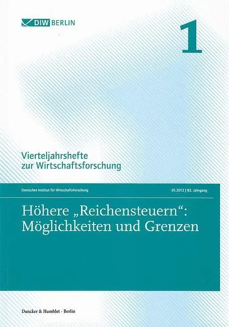 Cover: 9783428141609 | Höhere »Reichensteuern«: Möglichkeiten und Grenzen. | Taschenbuch