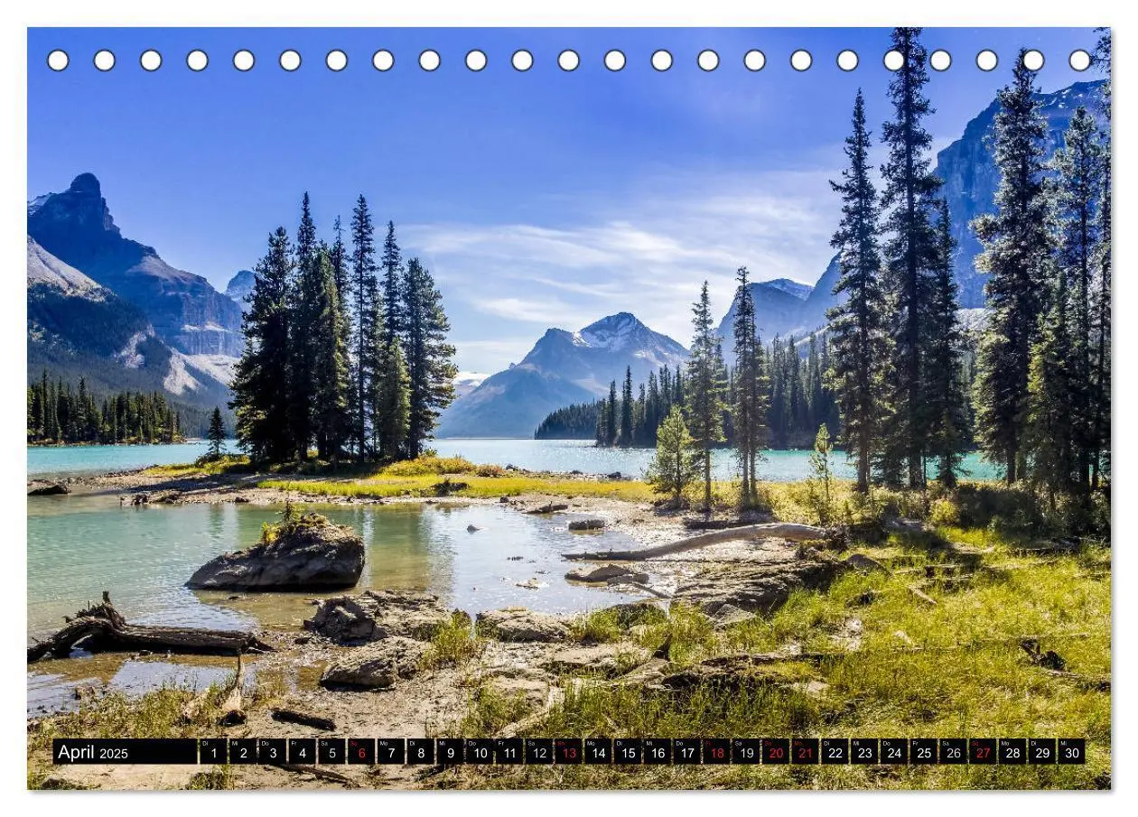Bild: 9783435831609 | West-Kanada (Tischkalender 2025 DIN A5 quer), CALVENDO Monatskalender