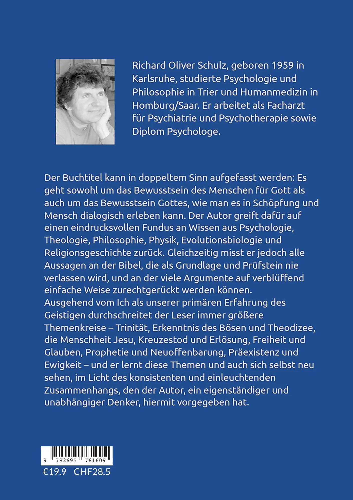 Rückseite: 9783695761609 | Gottesbewusstsein | Richard Oliver Schulz | Taschenbuch | 362 S.
