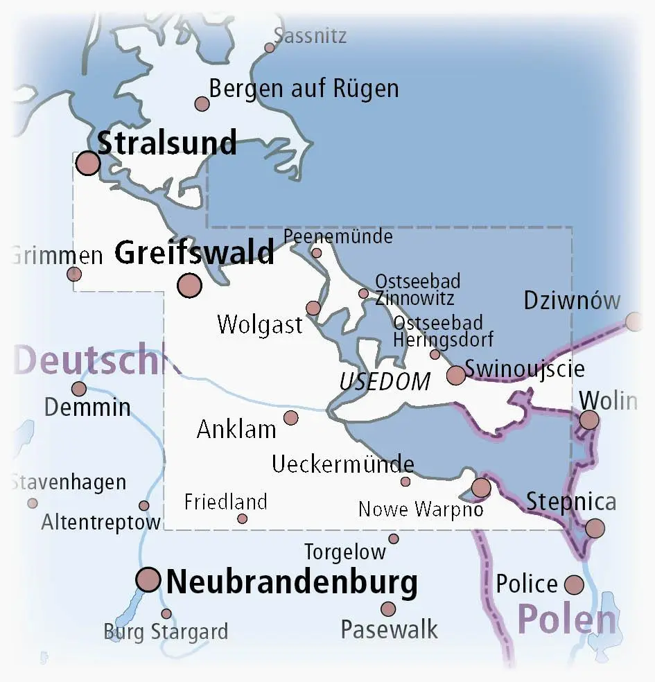 Bild: 9783747301609 | Usedom und Haffküste 1:100 000 | (Land-)Karte | Radkarte | Deutsch