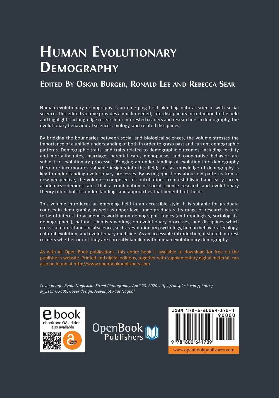 Rückseite: 9781800641709 | Human Evolutionary Demography | Oskar Burger (u. a.) | Taschenbuch
