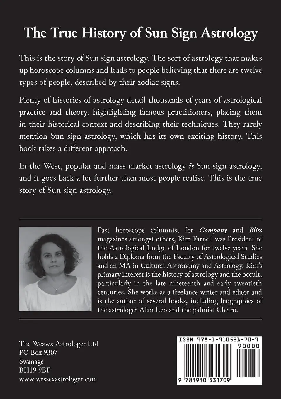 Rückseite: 9781910531709 | The True History of Sun Sign Astrology | Kim Farnell | Taschenbuch