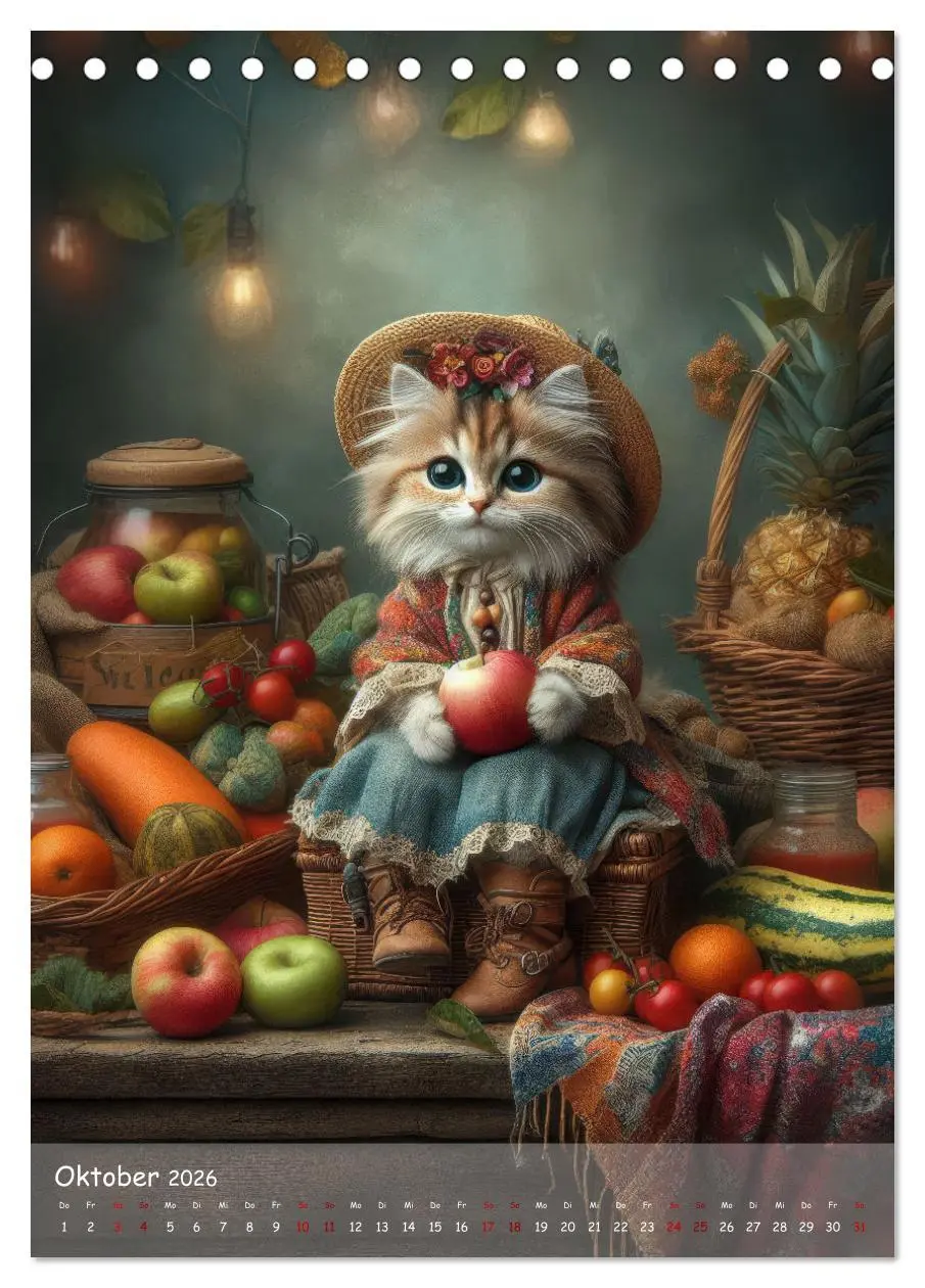 Bild: 9783516241709 | Katzen im Boho-Look - Ein Jahr voller Vielfalt und Charme mit...