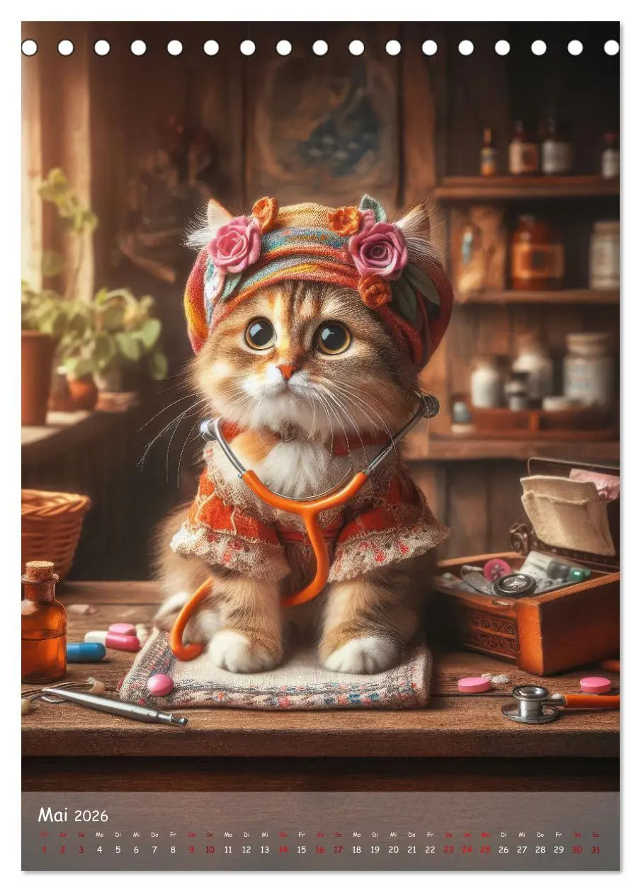 Bild: 9783516241709 | Katzen im Boho-Look - Ein Jahr voller Vielfalt und Charme mit...