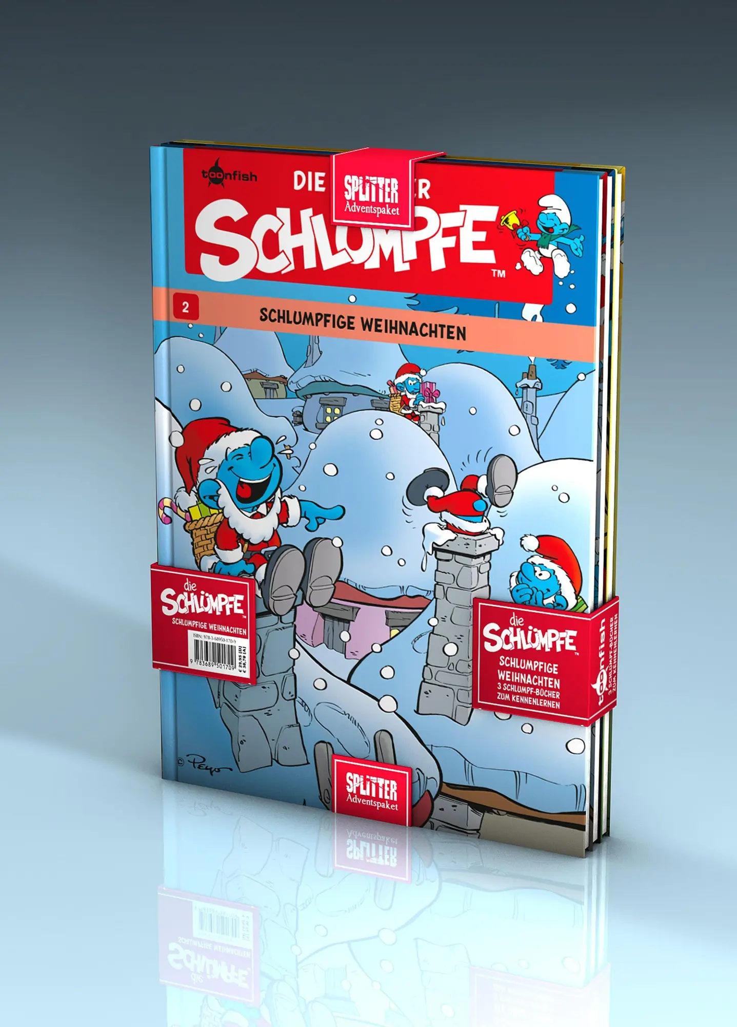 Cover: 9783689501709 | Die Schlümpfe Adventspaket: Drei schlumpfige Comic-Abenteuer | Peyo