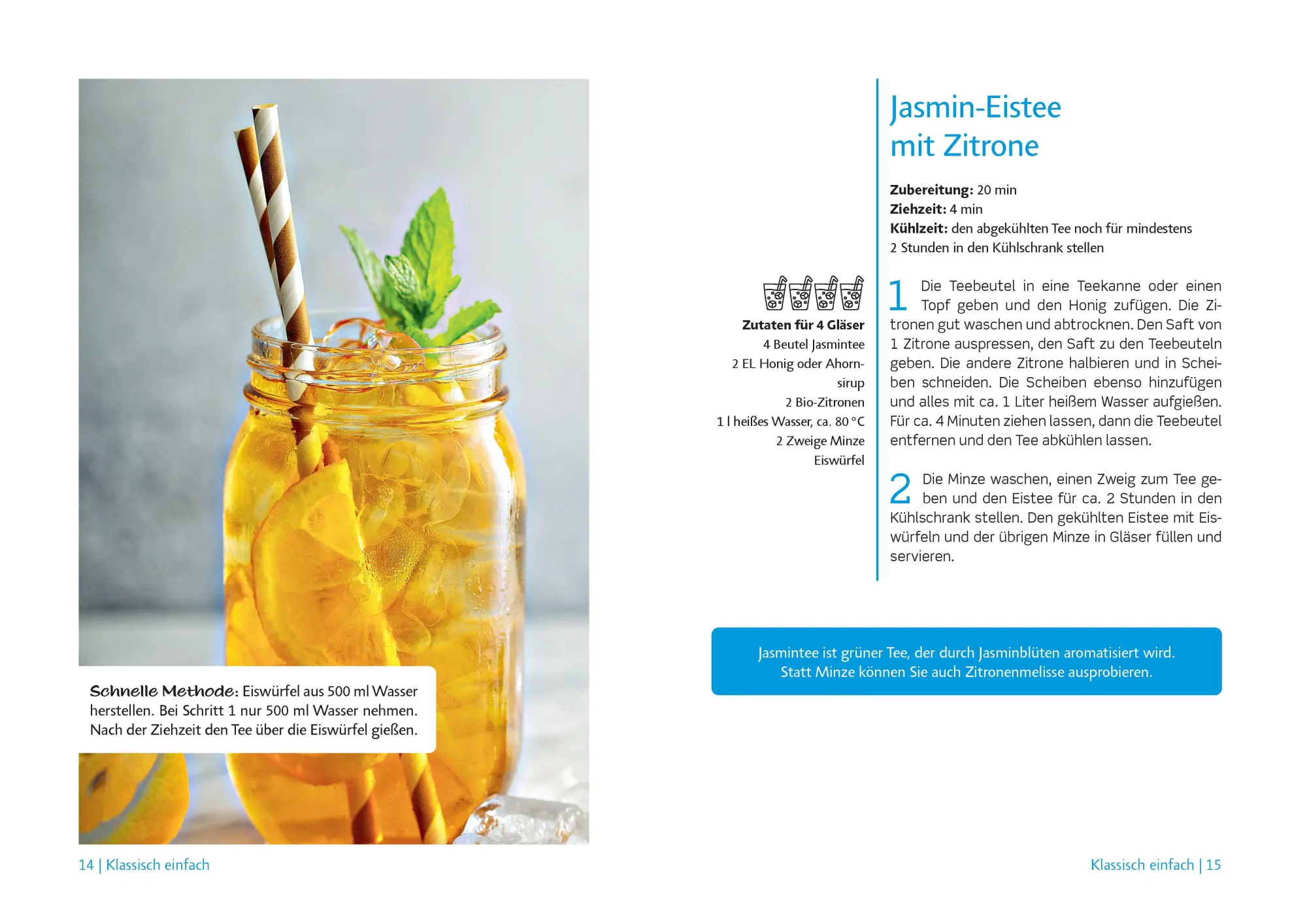 Bild: 9783809451709 | Eistee selber machen. Weniger Zucker, 100 % Natur | Buch | 80 S.