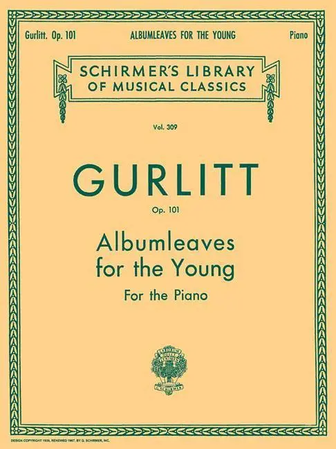 Cover: 73999541809 | Albumleaves for the Young, Op. 101 | Cornelius Gurlitt | Taschenbuch