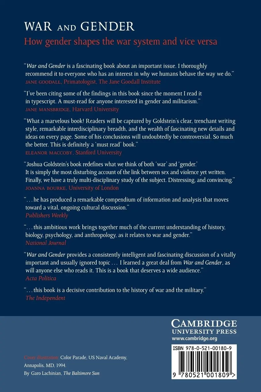 Rückseite: 9780521001809 | War and Gender | How Gender Shapes the War System and Vice Versa