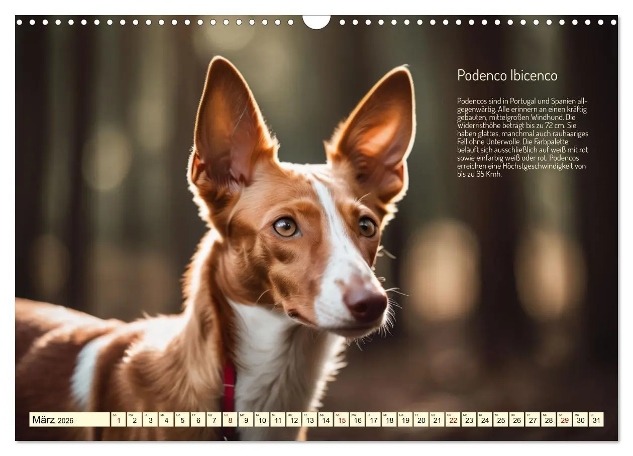 Bild: 9783457381809 | Windhunde im Portrait (Wandkalender 2026 DIN A3 quer), CALVENDO...