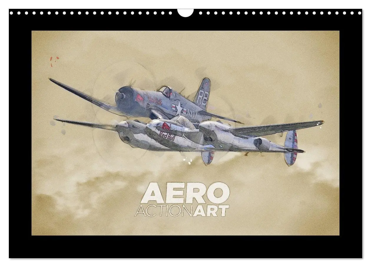 Cover: 9783457831809 | Aero Action Art - Luftfahrt Kunst (Wandkalender 2026 DIN A3 quer),...