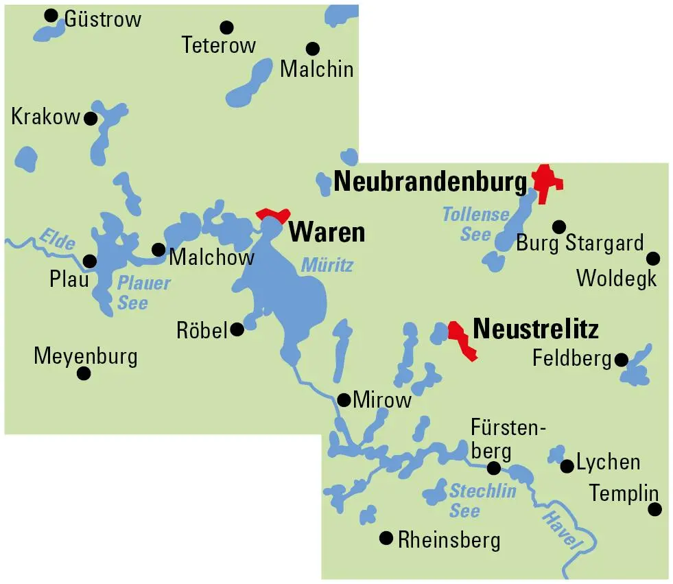 Bild: 9783969901809 | ADFC-Regionalkarte Mecklenburgische Seenplatte 1:75.000, reiß- und...