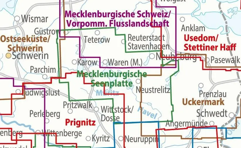 Bild: 9783969901809 | ADFC-Regionalkarte Mecklenburgische Seenplatte 1:75.000, reiß- und...