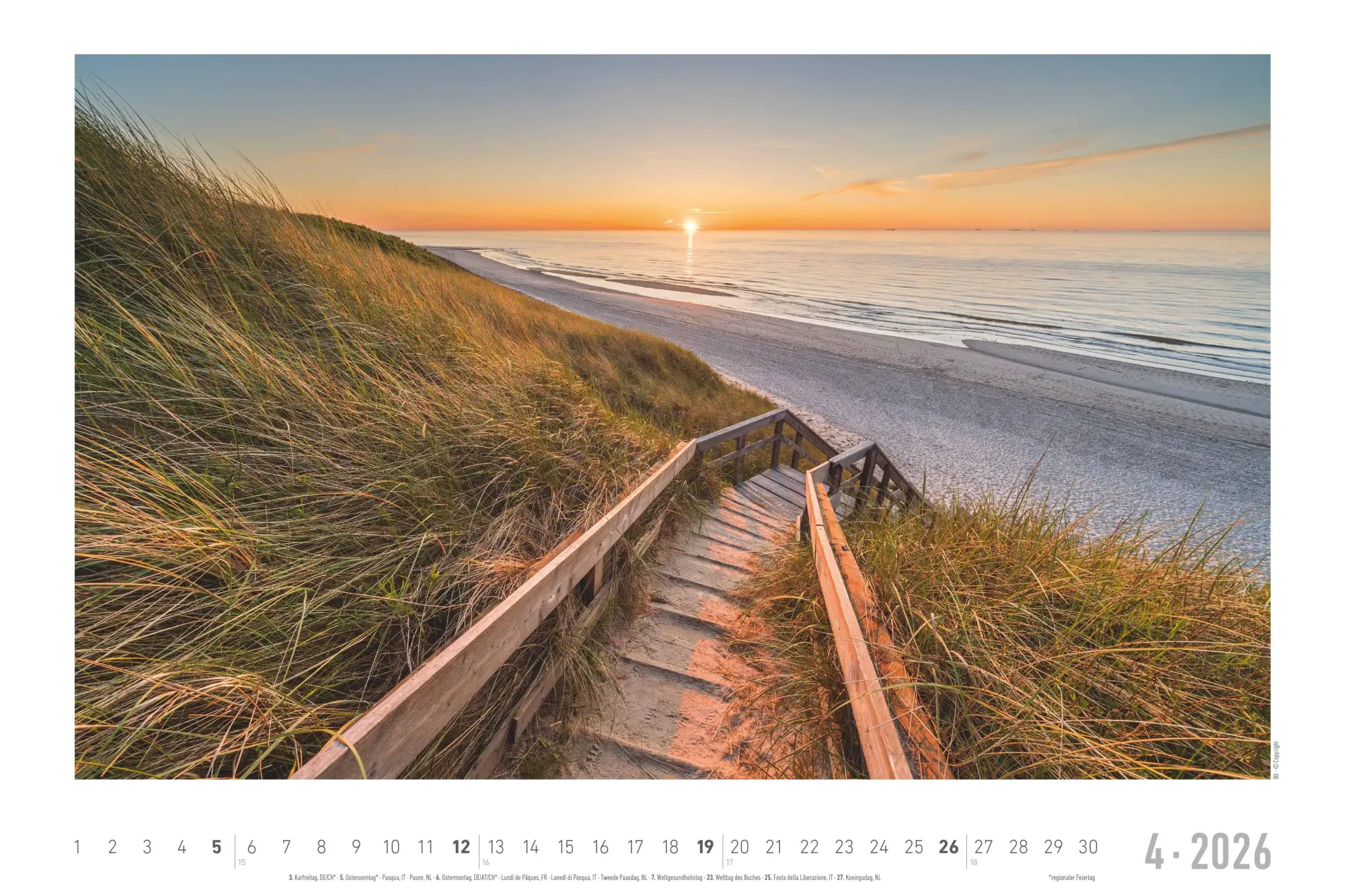 Bild: 4069095001909 | Seeblick 2026 - Bildkalender quer 49,5x33 cm - Sea View - die...