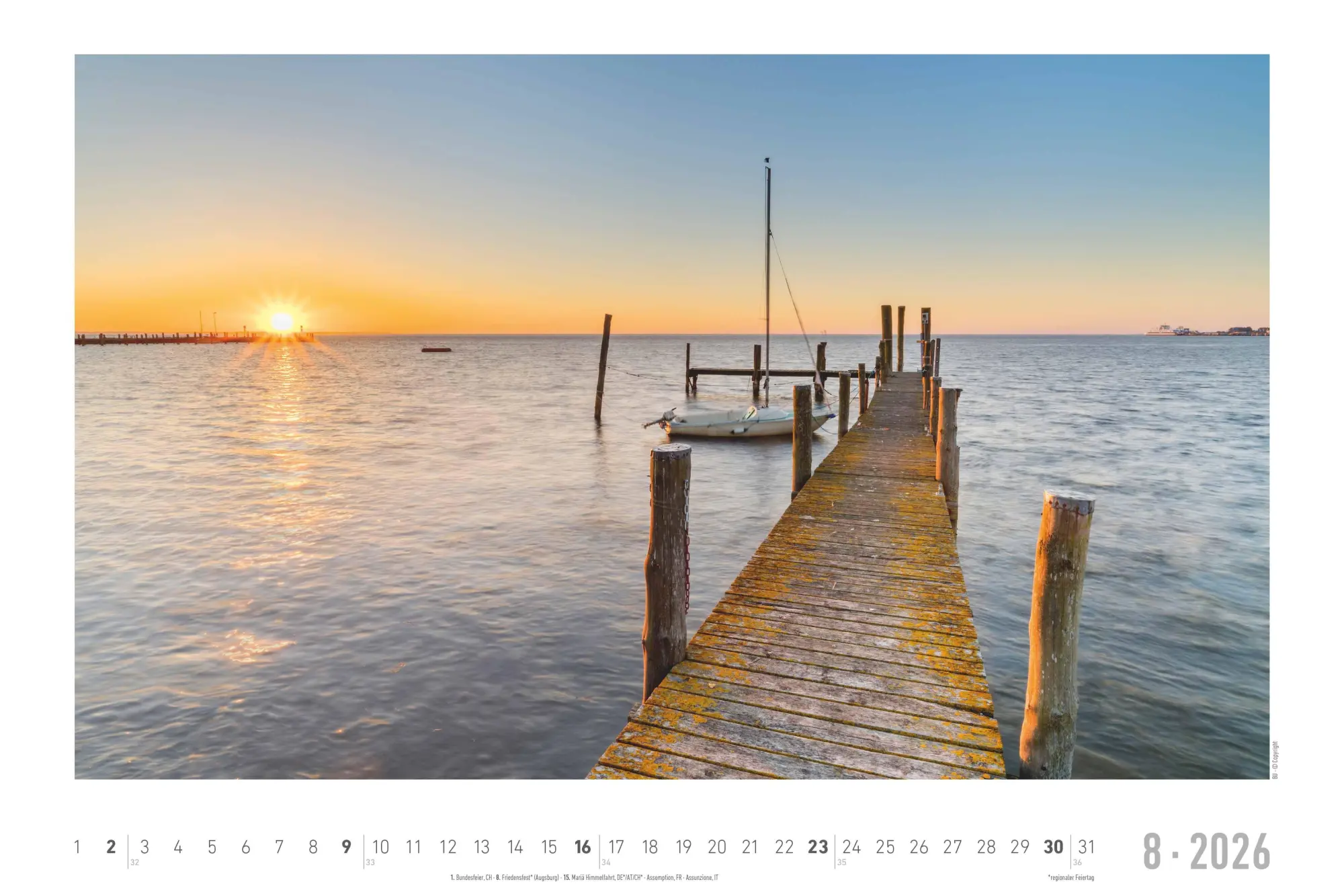 Bild: 4069095001909 | Seeblick 2026 - Bildkalender quer 49,5x33 cm - Sea View - die...