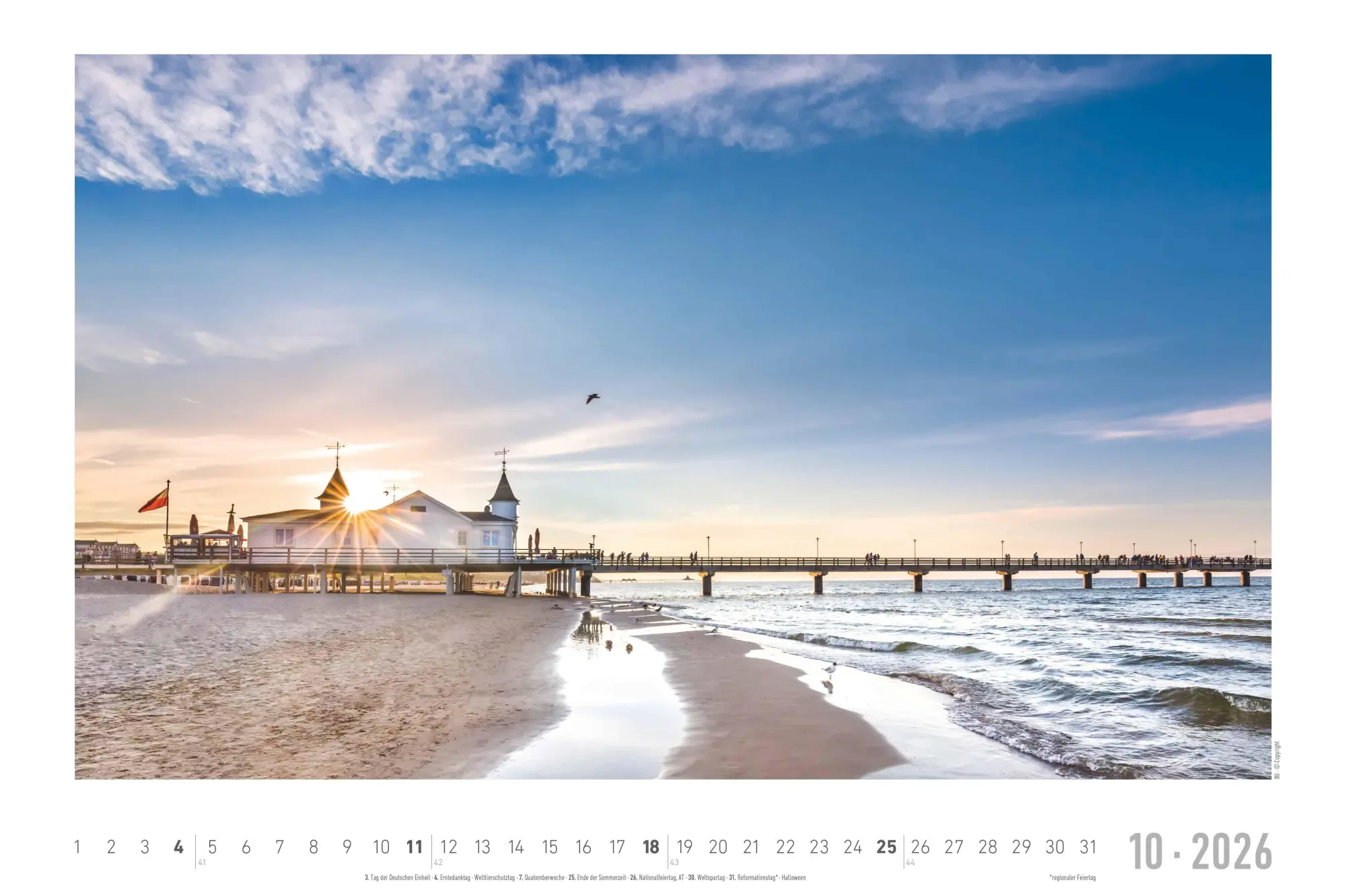 Bild: 4069095001909 | Seeblick 2026 - Bildkalender quer 49,5x33 cm - Sea View - die...