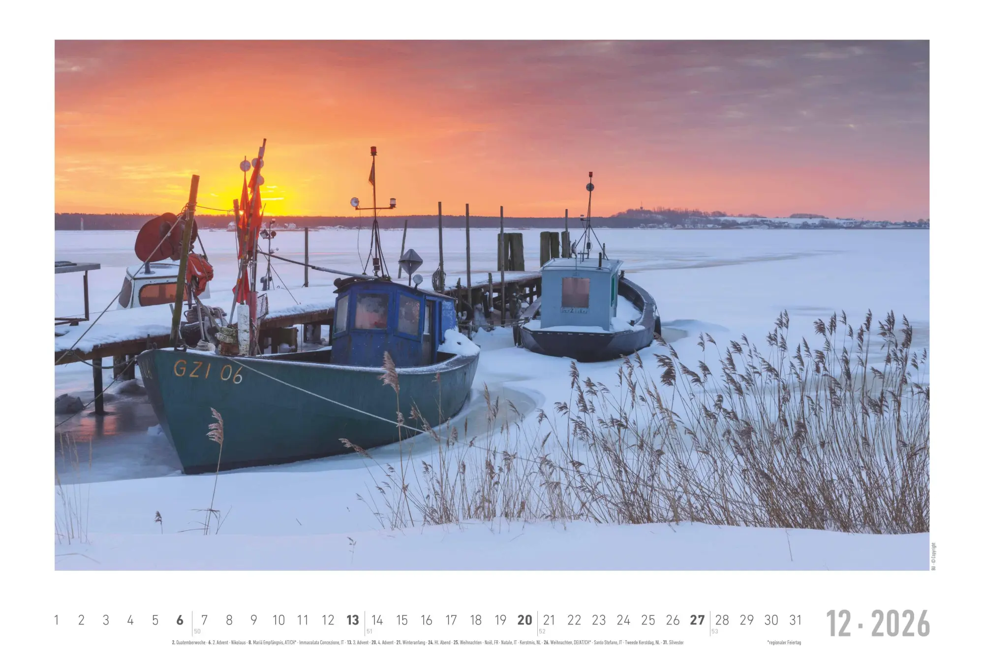 Bild: 4069095001909 | Seeblick 2026 - Bildkalender quer 49,5x33 cm - Sea View - die...
