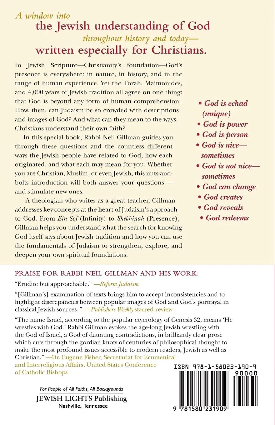 Rückseite: 9781580231909 | The Jewish Approach to God | A Brief Introduction for Christians