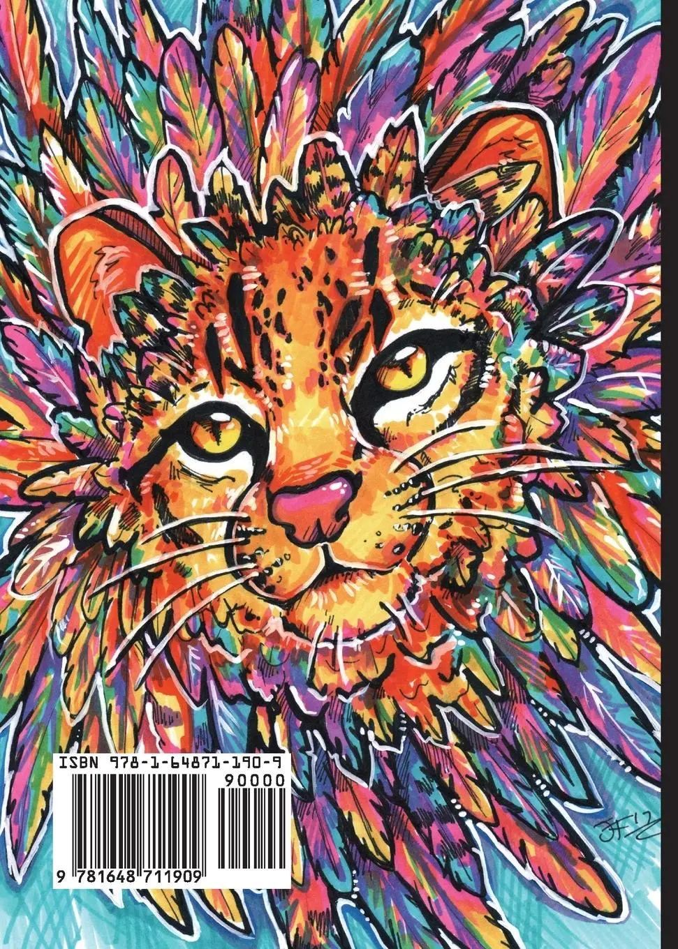 Rückseite: 9781648711909 | Mythic Cats Pocket Coloring Book | Jessica Feinberg | Taschenbuch