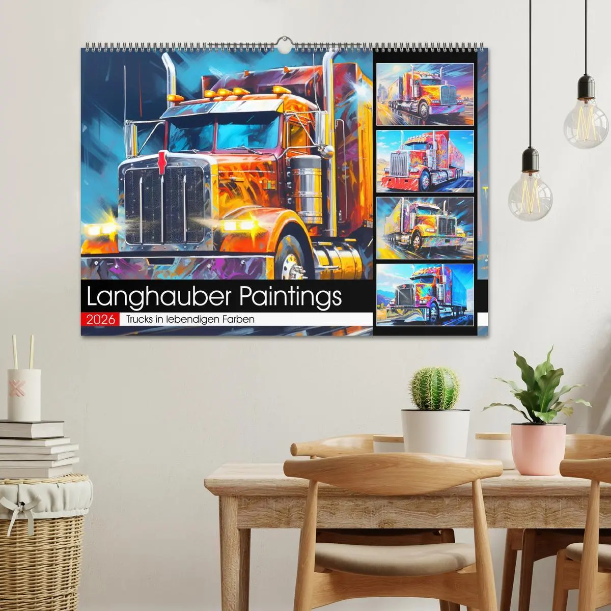 Bild: 9783457511909 | Langhauber Paintings. Trucks in lebendigen Farben (Wandkalender...