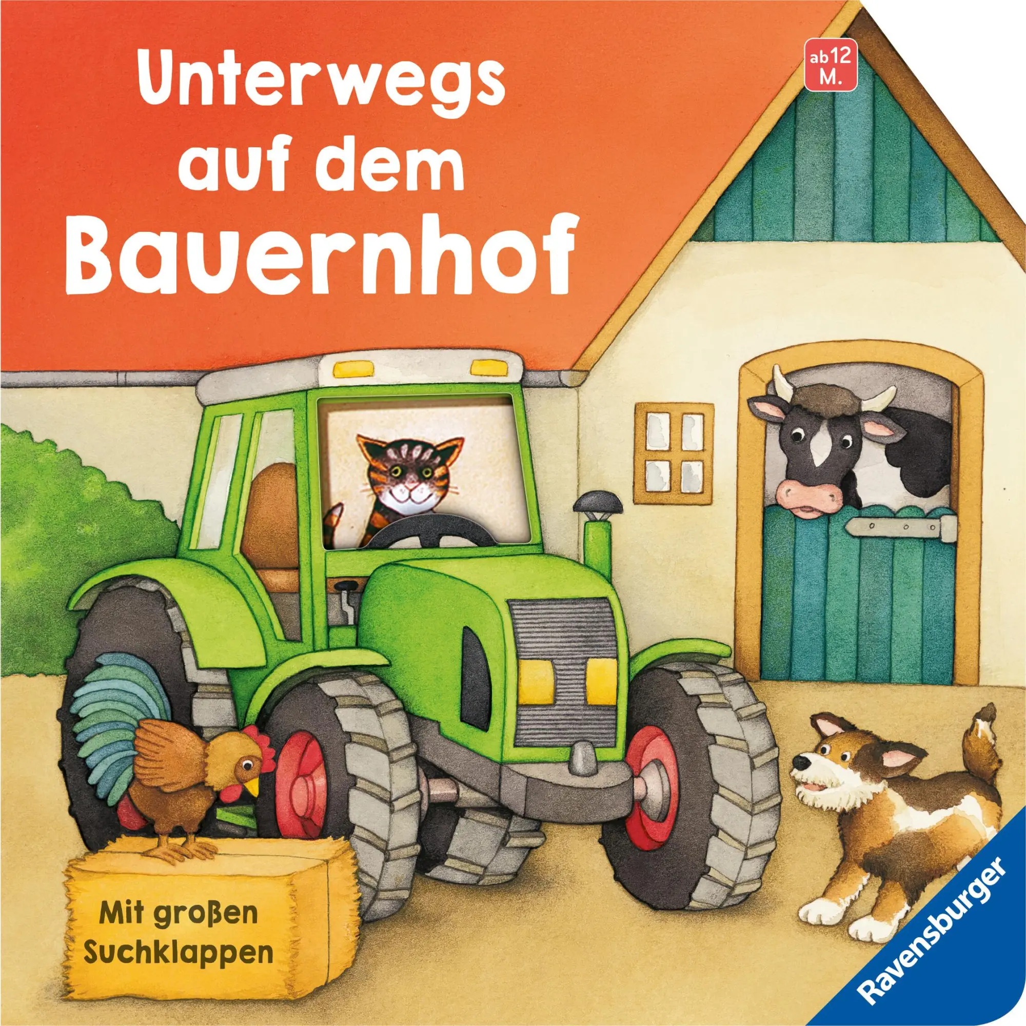 Cover: 9783473421909 | Unterwegs auf dem Bauernhof | Mit großen Suchklappen | Sabine Cuno